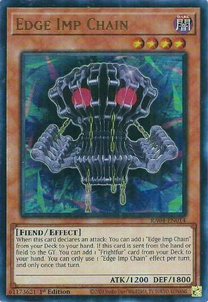 Edge Imp Chain (UR) [RA04-EN014] - Quarter Century Stampede 1st Edition - Ultra Rare - Trinity Hobby