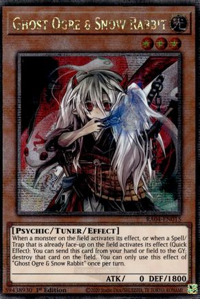 Ghost Ogre & Snow Rabbit (Quarter Century Secret Rare) [RA04-EN015] - Quarter Century Stampede 1st Edition - Quarter Century Secret Rare - Trinity Hobby