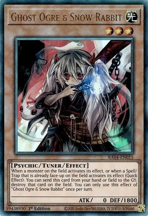 Ghost Ogre & Snow Rabbit (Ultimate Rare) [RA04-EN015] - Quarter Century Stampede 1st Edition - Ultimate Rare - Trinity Hobby