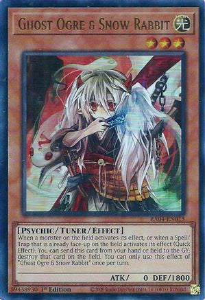 Ghost Ogre & Snow Rabbit (UR) [RA04-EN015] - Quarter Century Stampede 1st Edition - Ultra Rare - Trinity Hobby
