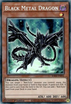 Black Metal Dragon (CR) [RA04-EN016] - Quarter Century Stampede 1st Edition - Collector's Rare - Trinity Hobby