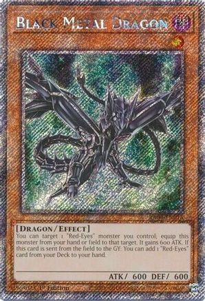 Black Metal Dragon (Platinum Secret Rare) [RA04-EN016] - Quarter Century Stampede 1st Edition - Platinum Secret Rare - Trinity Hobby