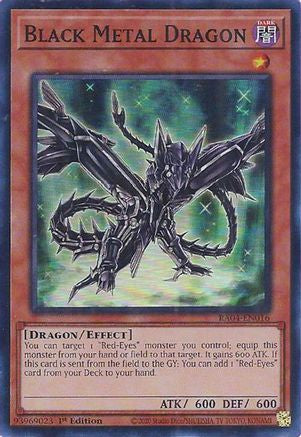 Black Metal Dragon [RA04-EN016] - Quarter Century Stampede 1st Edition - Super Rare - Trinity Hobby