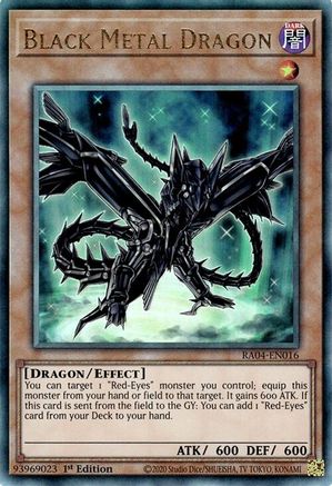 Black Metal Dragon (Ultimate Rare) [RA04-EN016] - Quarter Century Stampede 1st Edition - Ultimate Rare - Trinity Hobby