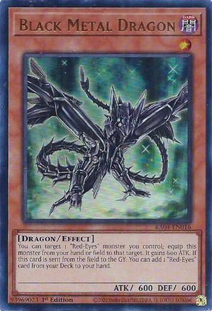 Black Metal Dragon (UR) [RA04-EN016] - Quarter Century Stampede 1st Edition - Ultra Rare - Trinity Hobby
