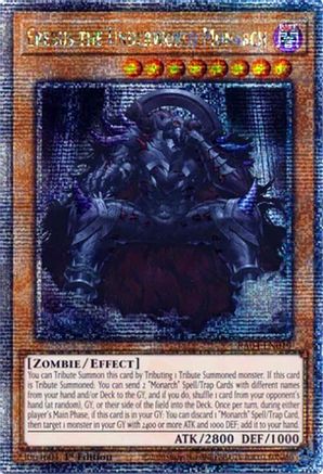 Erebus the Underworld Monarch (Quarter Century Secret Rare) [RA04-EN019] - Quarter Century Stampede 1st Edition - Quarter Century Secret Rare - Trinity Hobby