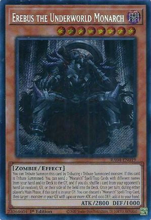 Erebus the Underworld Monarch (Secret Rare) [RA04-EN019] - Quarter Century Stampede 1st Edition - Secret Rare - Trinity Hobby
