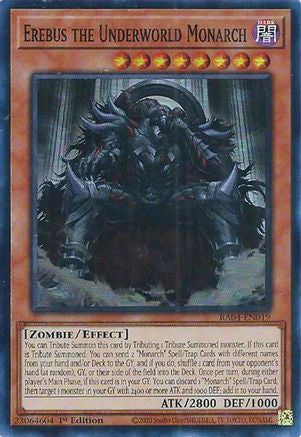Erebus the Underworld Monarch [RA04-EN019] - Quarter Century Stampede 1st Edition - Super Rare - Trinity Hobby