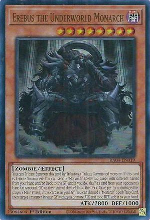 Erebus the Underworld Monarch (UR) [RA04-EN019] - Quarter Century Stampede 1st Edition - Ultra Rare - Trinity Hobby