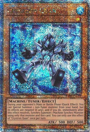 Crystron Quan (Quarter Century Secret Rare) [RA04-EN021] - Quarter Century Stampede 1st Edition - Quarter Century Secret Rare - Trinity Hobby