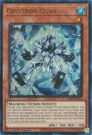 Crystron Quan (UR) [RA04-EN021] - Quarter Century Stampede 1st Edition - Ultra Rare - Trinity Hobby