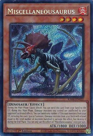 Miscellaneousaurus (Secret Rare) [RA04-EN022] - Quarter Century Stampede 1st Edition - Secret Rare - Trinity Hobby