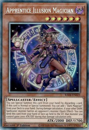 Apprentice Illusion Magician (CR) [RA04-EN023] - Quarter Century Stampede 1st Edition - Collector's Rare - Trinity Hobby
