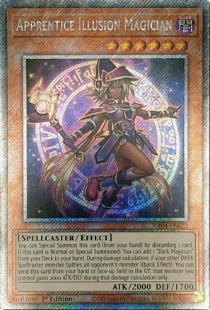Apprentice Illusion Magician (Platinum Secret Rare) [RA04-EN023] - Quarter Century Stampede 1st Edition - Platinum Secret Rare - Trinity Hobby