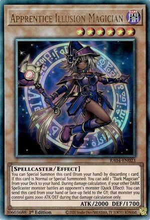 Apprentice Illusion Magician (Ultimate Rare) [RA04-EN023] - Quarter Century Stampede 1st Edition - Ultimate Rare - Trinity Hobby
