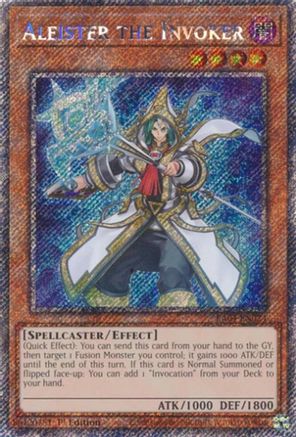 Aleister the Invoker (Alternate Art) (Platinum Secret Rare) [RA04-EN024] - Quarter Century Stampede 1st Edition - Platinum Secret Rare - Trinity Hobby