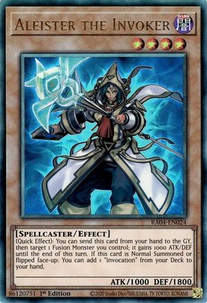 Aleister the Invoker (Alternate Art) (Ultimate Rare) [RA04-EN024] - Quarter Century Stampede 1st Edition - Ultimate Rare - Trinity Hobby