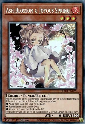 Ash Blossom & Joyous Spring (Alternate Art) (CR) [RA04-EN025] - Quarter Century Stampede 1st Edition - Collector's Rare - Trinity Hobby
