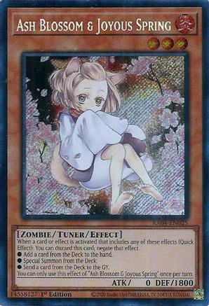 Ash Blossom & Joyous Spring (Alternate Art) (Secret Rare) [RA04-EN025] - Quarter Century Stampede 1st Edition - Secret Rare - Trinity Hobby