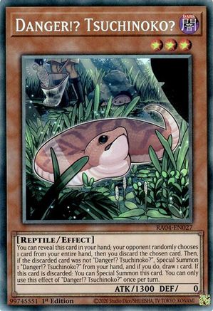 Danger!? Tsuchinoko? (CR) [RA04-EN027] - Quarter Century Stampede 1st Edition - Collector's Rare - Trinity Hobby