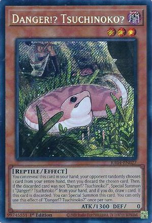 Danger!? Tsuchinoko? (Secret Rare) [RA04-EN027] - Quarter Century Stampede 1st Edition - Secret Rare - Trinity Hobby