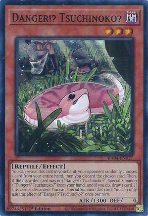 Danger!? Tsuchinoko? [RA04-EN027] - Quarter Century Stampede 1st Edition - Super Rare - Trinity Hobby