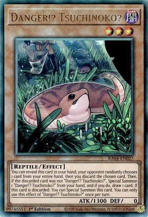 Danger!? Tsuchinoko? (Ultimate Rare) [RA04-EN027] - Quarter Century Stampede 1st Edition - Ultimate Rare - Trinity Hobby