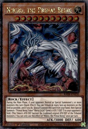 Nibiru, the Primal Being (New Art) (Quarter Century Secret Rare) [RA04-EN030] - Quarter Century Stampede 1st Edition - Quarter Century Secret Rare - Trinity Hobby