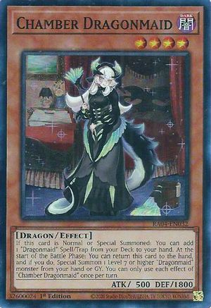 Chamber Dragonmaid [RA04-EN032] - Quarter Century Stampede 1st Edition - Super Rare - Trinity Hobby