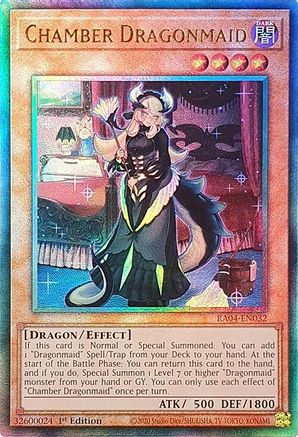 Chamber Dragonmaid (Ultimate Rare) [RA04-EN032] - Quarter Century Stampede 1st Edition - Ultimate Rare - Trinity Hobby