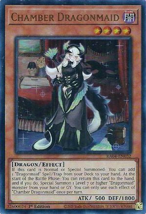 Chamber Dragonmaid (UR) [RA04-EN032] - Quarter Century Stampede 1st Edition - Ultra Rare - Trinity Hobby