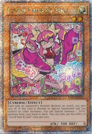 LiveTwin Ki-sikil (Quarter Century Secret Rare) [RA04-EN035] - Quarter Century Stampede 1st Edition - Quarter Century Secret Rare - Trinity Hobby
