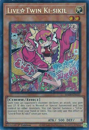 LiveTwin Ki-sikil (Secret Rare) [RA04-EN035] - Quarter Century Stampede 1st Edition - Secret Rare - Trinity Hobby