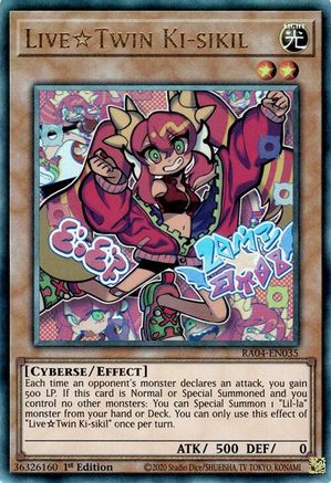 LiveTwin Ki-sikil (Ultimate Rare) [RA04-EN035] - Quarter Century Stampede 1st Edition - Ultimate Rare - Trinity Hobby