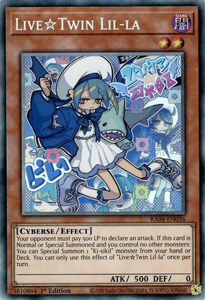 LiveTwin Lil-la (CR) [RA04-EN036] - Quarter Century Stampede 1st Edition - Collector's Rare - Trinity Hobby