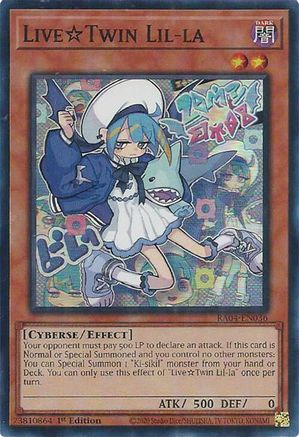 LiveTwin Lil-la [RA04-EN036] - Quarter Century Stampede 1st Edition - Super Rare - Trinity Hobby