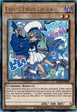 LiveTwin Lil-la (Ultimate Rare) [RA04-EN036] - Quarter Century Stampede 1st Edition - Ultimate Rare