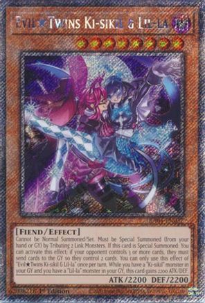 EvilTwins Ki-sikil & Lil-la (Platinum Secret Rare) [RA04-EN037] - Quarter Century Stampede 1st Edition - Platinum Secret Rare - Trinity Hobby