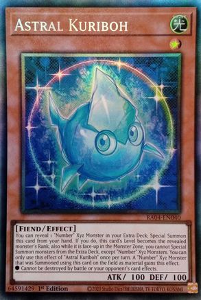 Astral Kuriboh (CR) [RA04-EN040] - Quarter Century Stampede 1st Edition - Collector's Rare - Trinity Hobby