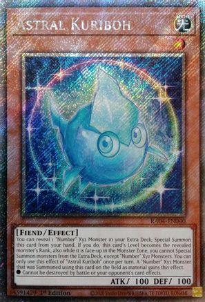Astral Kuriboh (Platinum Secret Rare) [RA04-EN040] - Quarter Century Stampede 1st Edition - Platinum Secret Rare - Trinity Hobby
