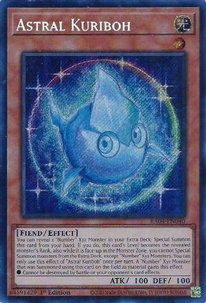 Astral Kuriboh (Secret Rare) [RA04-EN040] - Quarter Century Stampede 1st Edition - Secret Rare - Trinity Hobby
