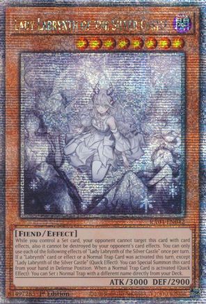 Lady Labrynth of the Silver Castle (New Art) (Quarter Century Secret Rare) [RA04-EN042] - Quarter Century Stampede 1st Edition - Quarter Century Secret Rare - Trinity Hobby