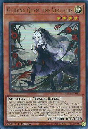 Guiding Quem, the Virtuous (UR) [RA04-EN043] - Quarter Century Stampede 1st Edition - Ultra Rare - Trinity Hobby
