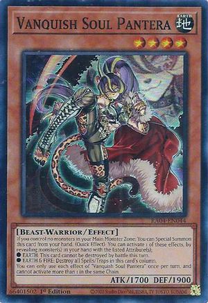 Vanquish Soul Pantera [RA04-EN044] - Quarter Century Stampede 1st Edition - Super Rare - Trinity Hobby