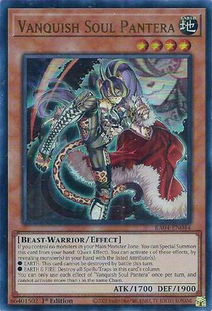 Vanquish Soul Pantera (UR) [RA04-EN044] - Quarter Century Stampede 1st Edition - Ultra Rare - Trinity Hobby