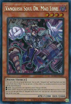 Vanquish Soul Dr. Mad Love (Secret Rare) [RA04-EN045] - Quarter Century Stampede 1st Edition - Secret Rare - Trinity Hobby