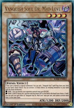 Vanquish Soul Dr. Mad Love (Ultimate Rare) [RA04-EN045] - Quarter Century Stampede 1st Edition - Ultimate Rare - Trinity Hobby