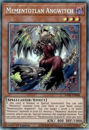 Mementotlan Angwitch (CR) [RA04-EN048] - Quarter Century Stampede 1st Edition - Collector's Rare - Trinity Hobby