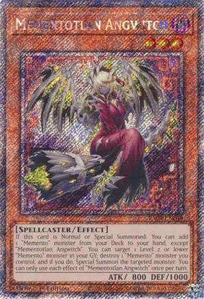 Mementotlan Angwitch (Platinum Secret Rare) [RA04-EN048] - Quarter Century Stampede 1st Edition - Platinum Secret Rare - Trinity Hobby