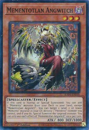 Mementotlan Angwitch [RA04-EN048] - Quarter Century Stampede 1st Edition - Super Rare - Trinity Hobby